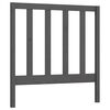 vidaXL T&ecirc;te de lit Gris 81x4x100 cm Bois massif de pin