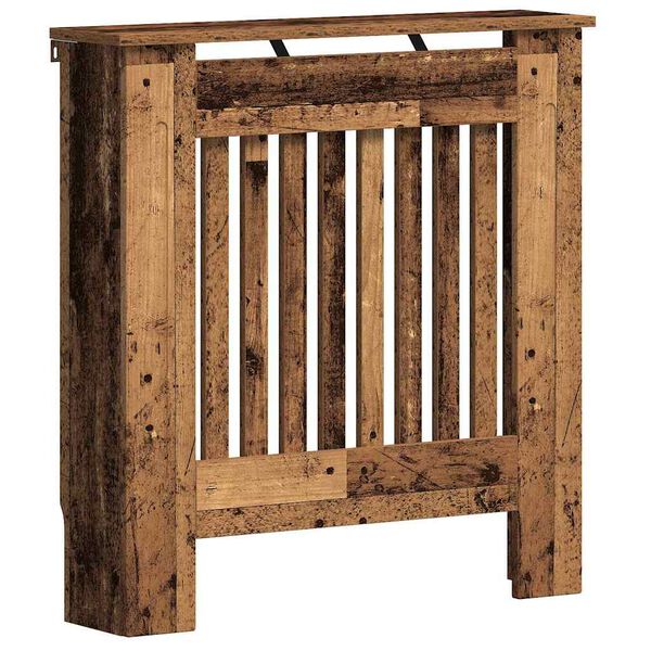 vidaXL Cache-Radiateur Bois Ancien 78 x 19 x 81,5 cm Bois d'ing&eacute;nierie