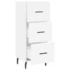 vidaXL Buffet blanc 34,5x34x90 cm bois d'ing&eacute;nierie