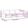 vidaXL Canap&eacute; &agrave; 3 places Noir 180 cm Similicuir
