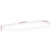 vidaXL Dessus de table 140x60x2,5 cm ovale bois massif de manguier