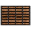 vidaXL Paillasson rectangulaire 40x60 cm caoutchouc et fibre de coco