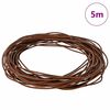 vidaXL Corde en Cuir Marron Clair Ø1,5 mm x 5 m Cuir