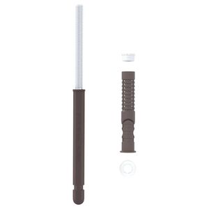 vidaXL Support de étagère flottante 12 pcs Marron Ø10 x 170 mm Acier