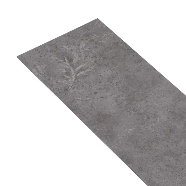 vidaXL Planches de sol 36 pcs Gris B&eacute;ton 5,02 m&sup2; PVC