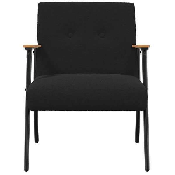 vidaXL fauteuil Noir 59 x 75 x 78 cm