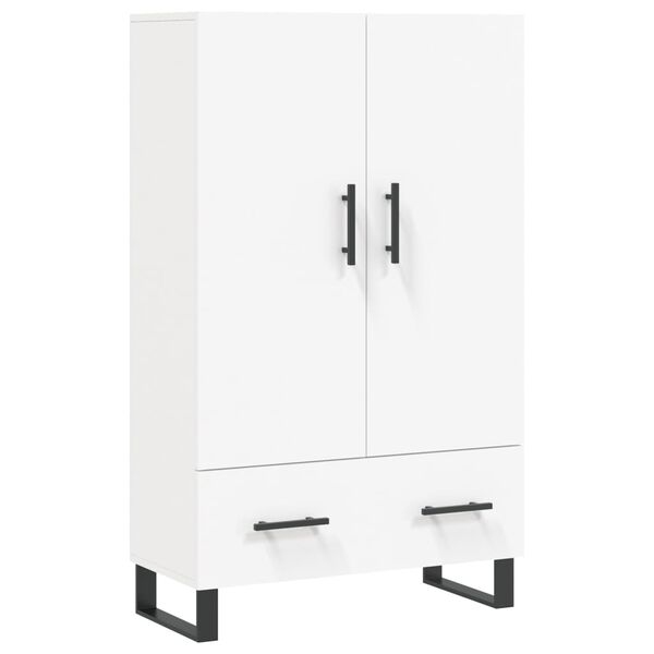 vidaXL Buffet haut blanc 69,5x31x115 cm bois d'ing&eacute;nierie
