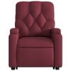 vidaXL Fauteuil inclinable de massage Rouge bordeaux Tissu