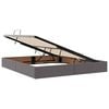 vidaXL Lit avec rangement et matelas Gris 180 x 200 cm Simili cuir
