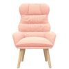 vidaXL fauteuil Rose 69 x 74 x 93 cm Tissu Sherpa