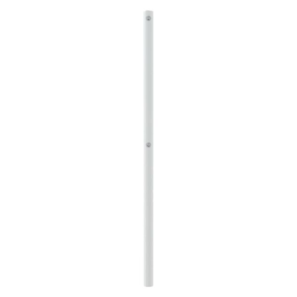 vidaXL T&ecirc;te de lit de remplacement m&eacute;tal blanc 200 cm