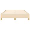 vidaXL Cadre de lit sans matelas crème 120x190 cm tissu