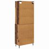 vidaXL Haut Armoire avec tiroir Bois Ancien 69,5 x 34 x 180 cm