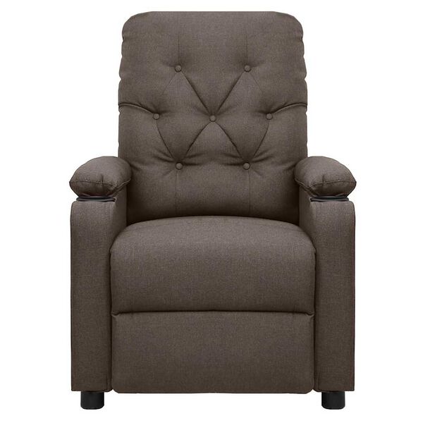 vidaXL Fauteuil Marron Tissu