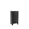 LABEL51 Commode basse Fence 50x35x100 cm Noir