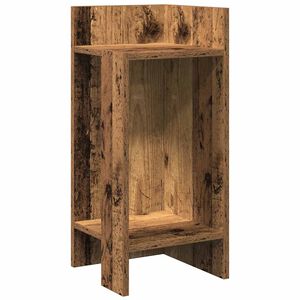 vidaXL Table d'appoint avec &eacute;tag&egrave;re vieux bois 25,5x27x60 cm