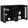 vidaXL Cabinets muraux 2 pcs Ch&ecirc;ne noir 69,5 x 34 x 90 cm