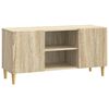 vidaXL Meuble TV Ch&ecirc;ne Sonoma 102 x 34,5 x 50 cm Bois d'ing&eacute;nierie