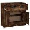 vidaXL Buffet ch&ecirc;ne fum&eacute; 70x35,5x67,5 cm bois d'ing&eacute;nierie