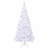 vidaXL Sapin de No&euml;l artificiel avec 300 LED Blanc 210 cm PVC et Acier