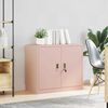 vidaXL Armoire de rangement Rose 80 x 40 x 70 cm Acier
