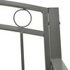 vidaXL Banc de jardin 125 cm acier gris