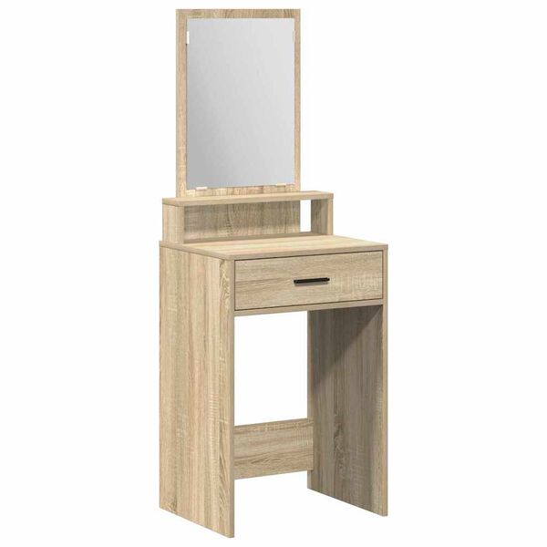 vidaXL Table de Toilette avec tiroir Ch&ecirc;ne Sonoma 50 x 41 x 140 cm