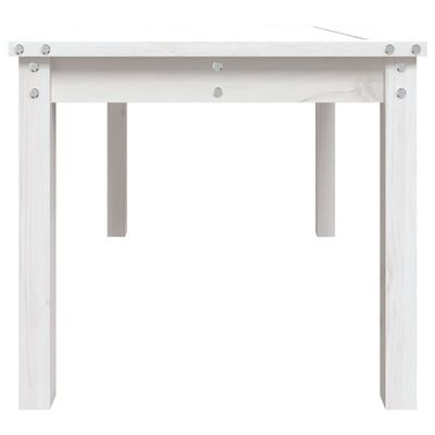 vidaXL Table de jardin blanc 82,5x50,5x45 cm bois massif de pin