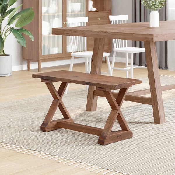 vidaXL banc Naturel 85 x 35 x 45 cm Bois massif de récupération