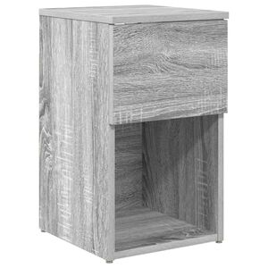 vidaXL Armoire de lit Sonoma gris 29 x 31,5 x 49 cm Bois d'ing&eacute;nierie
