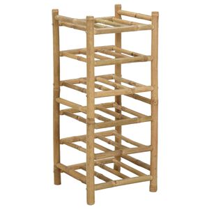 vidaXL &Eacute;tag&egrave;re &agrave; vin Naturel 32,5 x 29,5 x 72 cm Bambou