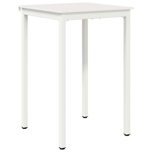 vidaXL Table de bar Blanc 110 x 55 x 105 cm Bois de pin massif