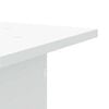 vidaXL Supports de haut-parleurs 2 pcs blanc bois d'ing&eacute;nierie