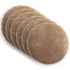 vidaXL Housse de coussin 6 pc HEERLEN Marron Diam. 50 cm