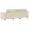 vidaXL Canap&eacute; 3 pcs Beige 221 x 80 x 80 cm Tissu en lin m&eacute;lang&eacute;
