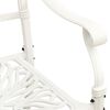 vidaXL Chaises de jardin lot de 2 Aluminium coul&eacute; Blanc