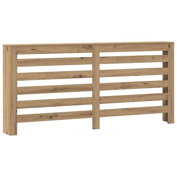 vidaXL Cache-radiateur ch&ecirc;ne artisanal 175x20x82 cm bois d'ing&eacute;nierie