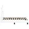 vidaXL Cadre de lit pour enfants avec t&ecirc;te de lit Blanc 80 x 160 cm PU