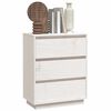 vidaXL Buffet Blanc 60x34x75 cm Bois massif de pin