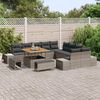 vidaXL Ensemble de canap&eacute; de jardin 13 pcs Gris clair et gris fonc&eacute;