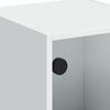vidaXL Buffet avec portes en verre blanc 35x37x109 cm