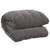 vidaXL Couverture lest&eacute;e Gris 200x225 cm 9 kg Tissu