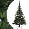 vidaXL Sapin de No&euml;l artificiel avec boules 120 cm 150 LED Blanc chaud