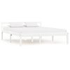 vidaXL Cadre de lit sans matelas blanc bois de pin massif 140x200 cm