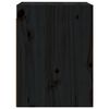 vidaXL Armoires murales 2 pcs Noir 30x30x40 cm Bois de pin massif