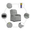 vidaXL Fauteuil inclinable &eacute;lectrique de massage gris clair velours