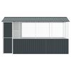vidaXL Cage pour oiseaux Anthracite 410 x 210 x 230 cm Acier galvanisé