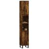 vidaXL Armoire de bain ch&ecirc;ne fum&eacute; 30x30x190 cm bois d'ing&eacute;nierie