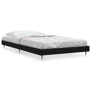 vidaXL Cadre de lit sans matelas noir 90x200 cm bois d'ing&eacute;nierie