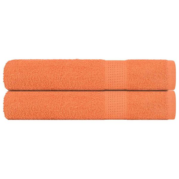 vidaXL Serviettes de sauna FROGN 2 pcs orange 80x200 cm 360 g/m&sup2;